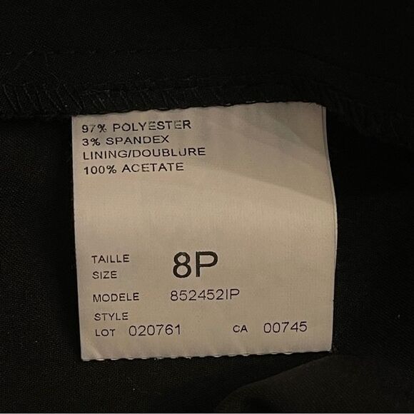 JS Boutique Trousers Black Satin Wide Leg Formal Party Women's 8 Petite - Picture 10 of 10